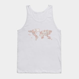 Wanderlust marble - blush pink rose Tank Top